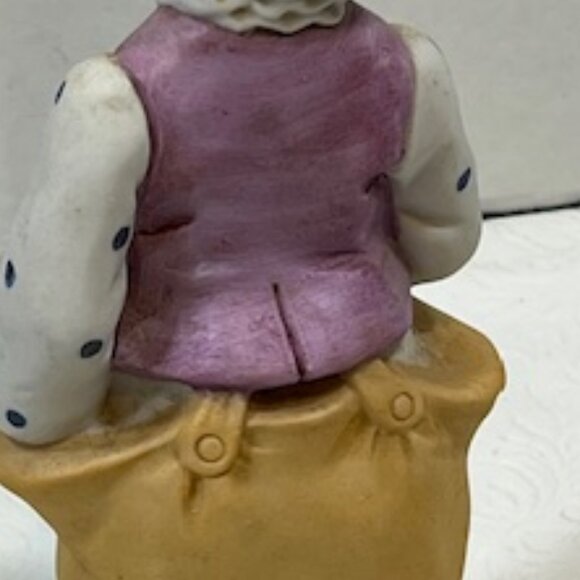 VTG Ceramic Circus Clown w/2 Heads/Masks at Shoes Figurine Decor 7.5" Tall - Picture 6 of 15